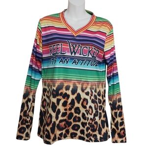 🔵BOGO FREE🔵Reel Wicked Fishing Top Sz L